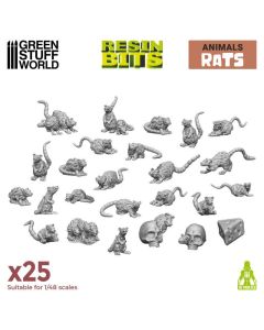 3D printed set - Small Rats - Green Stuff World
