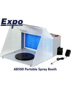 Expo Airbrush Portable Spray Booth & Turntable - AB500