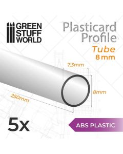 ABS Plasticard - Profile TUBE 8mm - Green stuff World