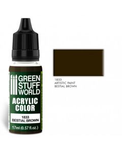 Acrylic Color BESTIAL BROWN 17ml - Green Stuff World-1833