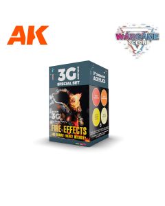 Fire Effects  - Wargame Color Set - AK Interactive - AK1071