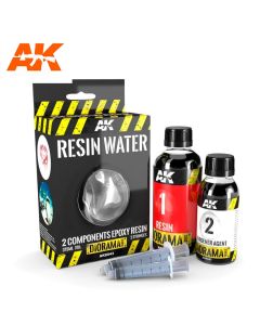 Resin Water 2-Components Epoxy Resin - 375Ml  - AK8043 - AK Interactive