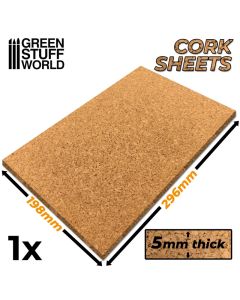 Cork Sheet in 5mm - Green Stuff World - 1008