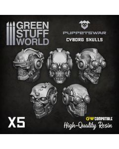 Cyborg Skulls Heads
