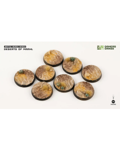 Deserts of Maahl Bases, Round 32mm (x8) - Gamers Grass