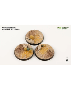 Deserts of Maahl Bases, Round 50mm (x3) - Gamers Grass