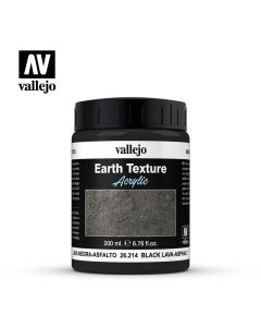 Vallejo Stone Textures - Black Lava 200ml - 26.214