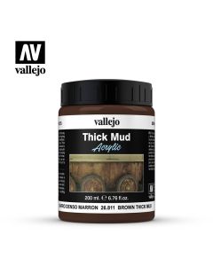 Vallejo Weathering Effects 200ml - Brown Thick Mud - 26.811