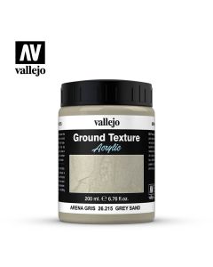Vallejo  Stone Textures - Grey Sand Sandy Paste 200ml - 26.215