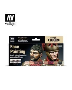 Vallejo Model Color Set - Face Painting Set(x8) 70.119