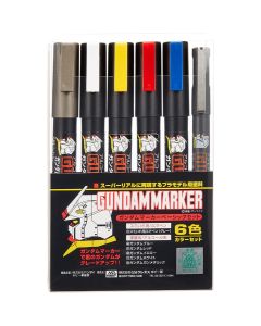 Gundam Marker Basic 6 Color Set Mr Hobby GMS-105