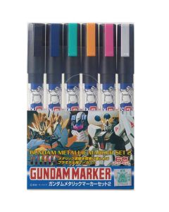 Gundam Marker Metallic Set Mr Hobby - GMS-125