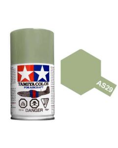 Tamiya AS-29 Grey-Green 100ml Spray Paint for Scale Models - 86529