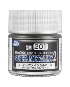 Super Metallic II – Super Fine Silver 10ml Mr Hobby - SM-201