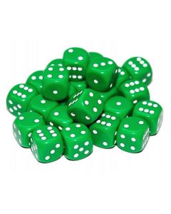 12mm Dice - Pack Of 20 - Green
