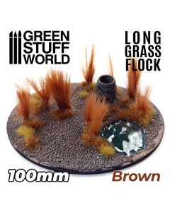 Long Grass Flock 100mm - Brown - Green Stuff World - 3351