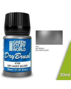 Metallic Dry Brush - DRY AGED SILVER 30 ml - Green Stuff World