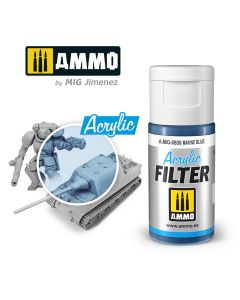 Acrylic Filter Marine Blue 15ml Ammo By Mig - MIG808