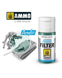 Acrylic Filter Turquoise 15ml Ammo By Mig - MIG809