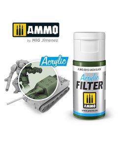 Acrylic Filter Green Black 15ml Ammo By Mig - MIG815