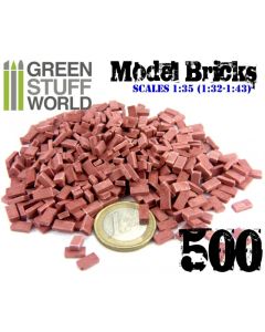 Model Bricks - Dark Red x500 - Green Stuff World