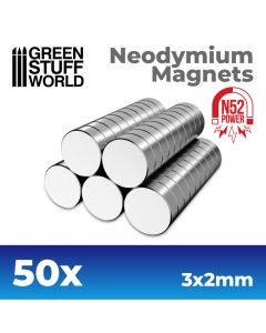 Neodymium Magnets 3x2mm - 50 units (N52) - GSW-9260