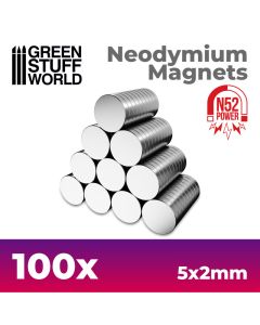 Neodymium Magnets 5x2mm - 100 units (N52) - GSW-9265