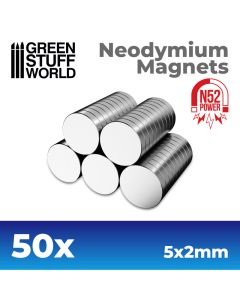 Neodymium Magnets 5x2mm - 50 units (N52) - GSW-9261