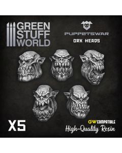 Orc Heads - Puppetswar - S392