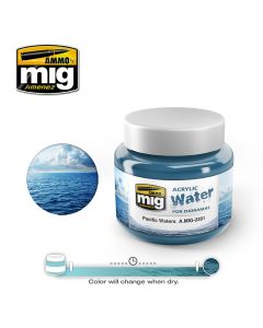 Acrylic Water - Pacific Waters 250ml Ammo By Mig - MIG2201
