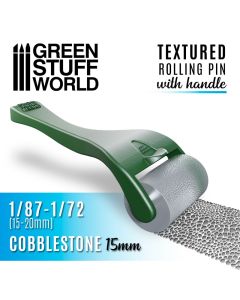 Rolling pin with Handle - Cobblestone 15mm - Green Stuff World - 10482