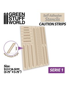 Self-Adhesive stencils - Caution Strips - Green Stuff World