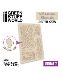 Self-Adhesive stencils - Reptil Skin - Green Stuff World