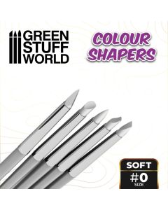 Colour Shapers Brushes SIZE 0 - WHITE SOFT - Green Stuff World - 1025