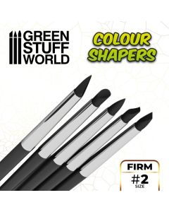 Colour Shapers Brushes SIZE 2 - BLACK FIRM - Green Stuff World - 1024
