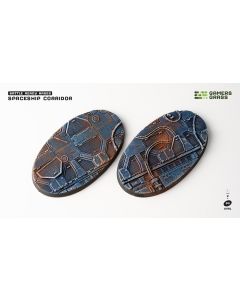 Spaceship Corridor Bases, Oval 90mm (x2) - Gamers Grass