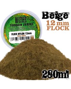 Static Grass Flock 12mm - Beige - 280 ml  - Green Stuff World