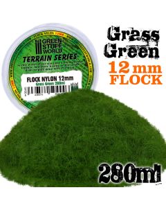 Static Grass Flock - Grass Green 12mm - 280Ml - Green Stuff World