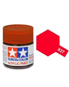Tamiya Acrylic Mini X-27 Clear Red Paint