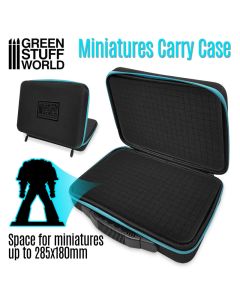 Case With 2 Pre-Cut Foam For Miniatures (Blue) - Green Stuff World