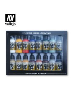 Vallejo Model Air Set - Basic Colors (x16) 71.178