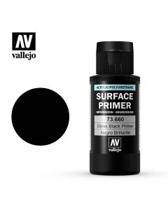Vallejo 60ml Color Primer Gloss Black - 73.660