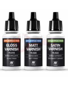 Vallejo Varnish - Gloss - Matt - Satin 17ml Bottles