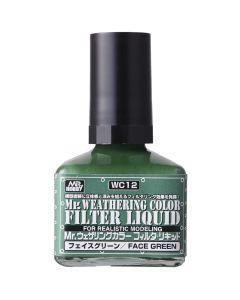 Mr Weathering Color Filter Liquid Face Green (40ml) - WC-12