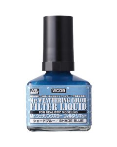 Mr Weathering Color Filter Liquid Shade Blue (40ml) - WC-09