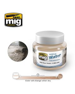 Acrylic Water - Wild River Waters 250ml Ammo By Mig - MIG2203