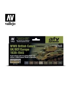 Vallejo Model Air Set - WWII British Colours 1939-1945 - 71.614