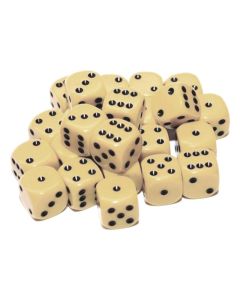 12mm Dice - Pack Of 20 - Ivory