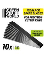10x Black spare blades 9mm - Green Stuff World -3332