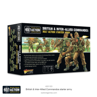 Bolt Action British & Inter-Allied Commandos Starter Army - 402011023